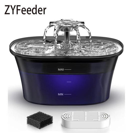2.5L USB Automatic Pet Water Fountain for Cats and Dogs