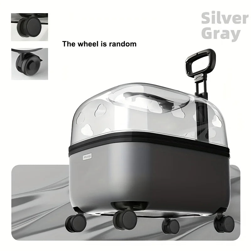 Panoramic Pet Carrier with 360-Degree Visibility for Travel