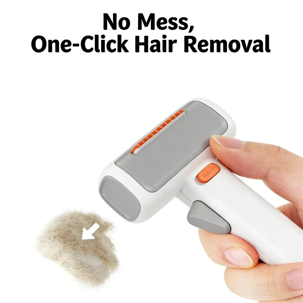 2-in-1 Cat Comb for Dematting and Deshedding Loose Fur