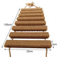 Wall-Mounted Cat Climbing Shelf with Sisal Scratching Post
