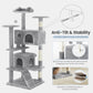 54-Inch Multi-Level Cat Tree Tower with Scratching Posts