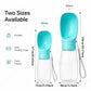 Portable Travel Pet Water Bottle with Integrated Drinking Bowl