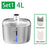 4L Wireless Stainless Steel Pet Water Fountain with Sensor