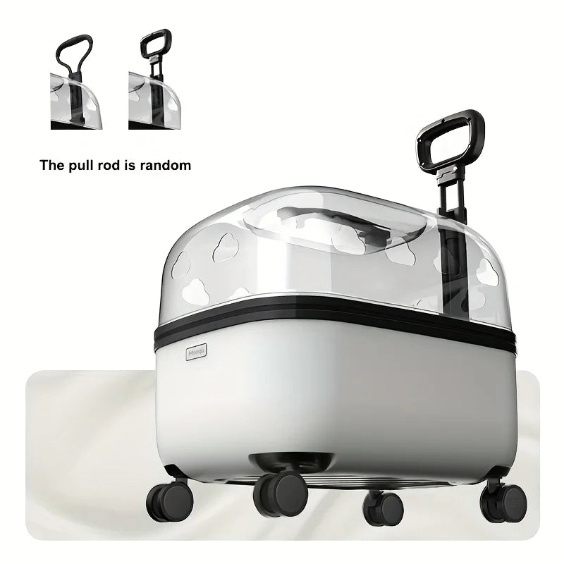 Panoramic Pet Carrier with 360-Degree Visibility for Travel