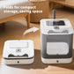 Enclosed Foldable Cat Litter Box with Drawer Tray and Top Exit