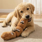 Durable Plush Sausage Dog Chew Toy with Squeaky Sound