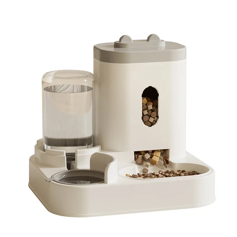 2-in-1 Automatic Pet Feeder and Water Bowl for Cats