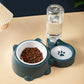 2-in-1 Pet Food and Water Bowl for Cats
