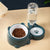 2-in-1 Pet Food and Water Bowl for Cats