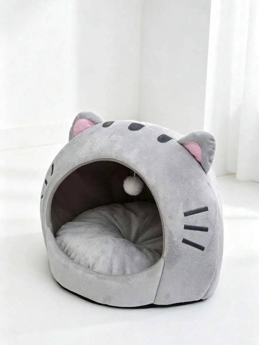 Cute Soft Cat Bed House for Small Medium Large Cats
