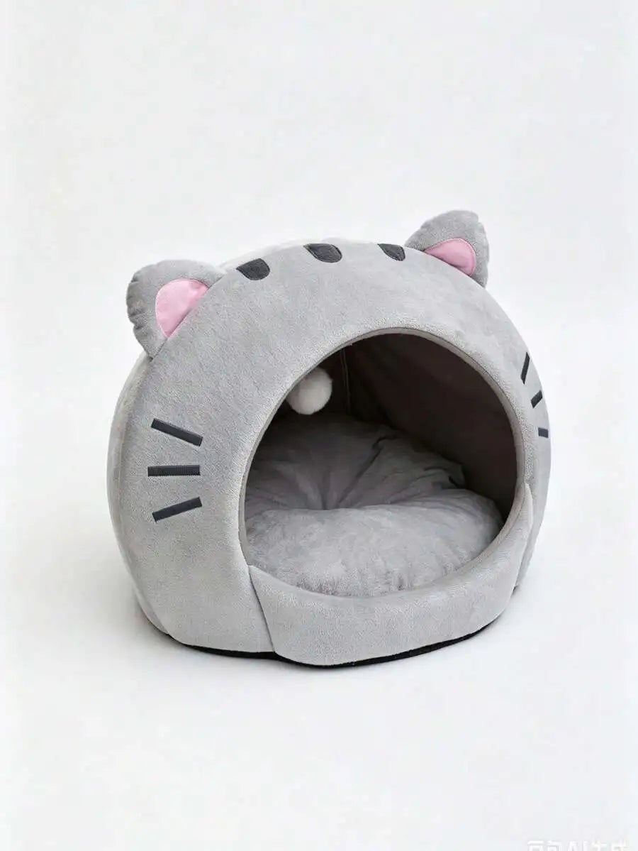 Cute Soft Cat Bed House for Small Medium Large Cats