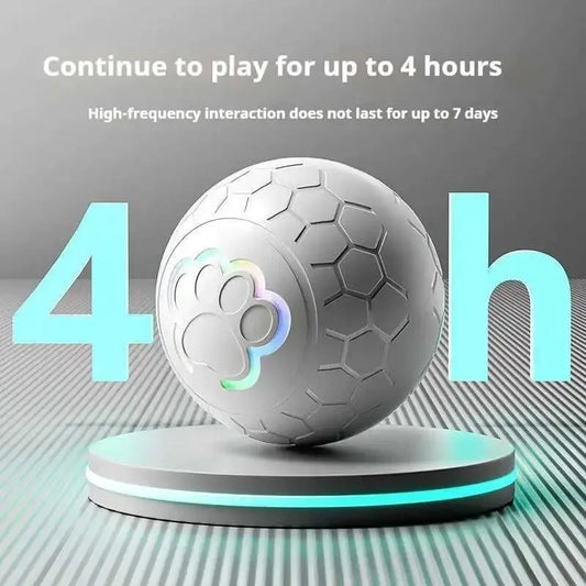 Smart Interactive Dog Toy Ball with USB Rolling RGB Lights