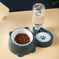 2-in-1 Pet Food and Water Bowl for Cats