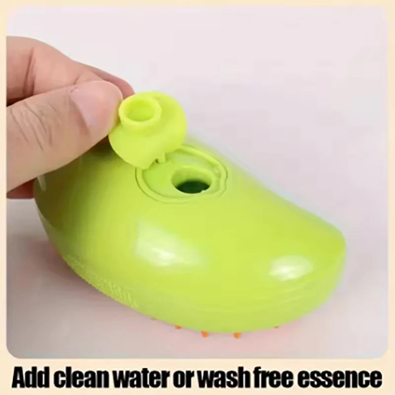 3-in-1 Electric Steam Cat Brush for Massage and Hair Removal