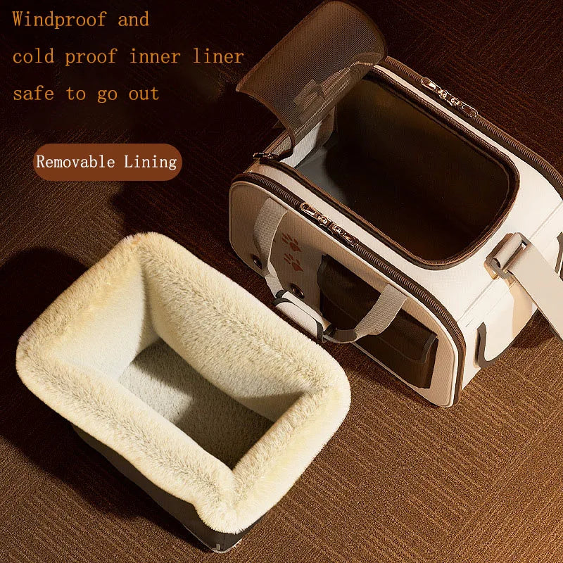 Foldable Portable Pet Carrier Shoulder Bag for Small Dogs Cats