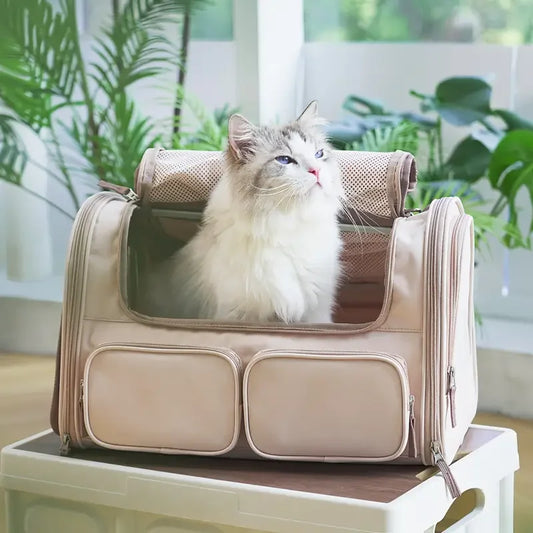 Airline Approved Soft-Sided Pet Carrier Backpack for Cats Dogs