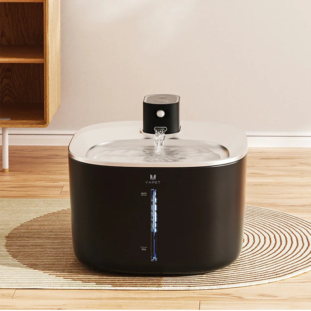 4L Wireless Stainless Steel Pet Water Fountain with Sensor