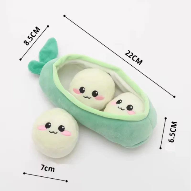 Durable Plush Sausage Dog Chew Toy with Squeaky Sound