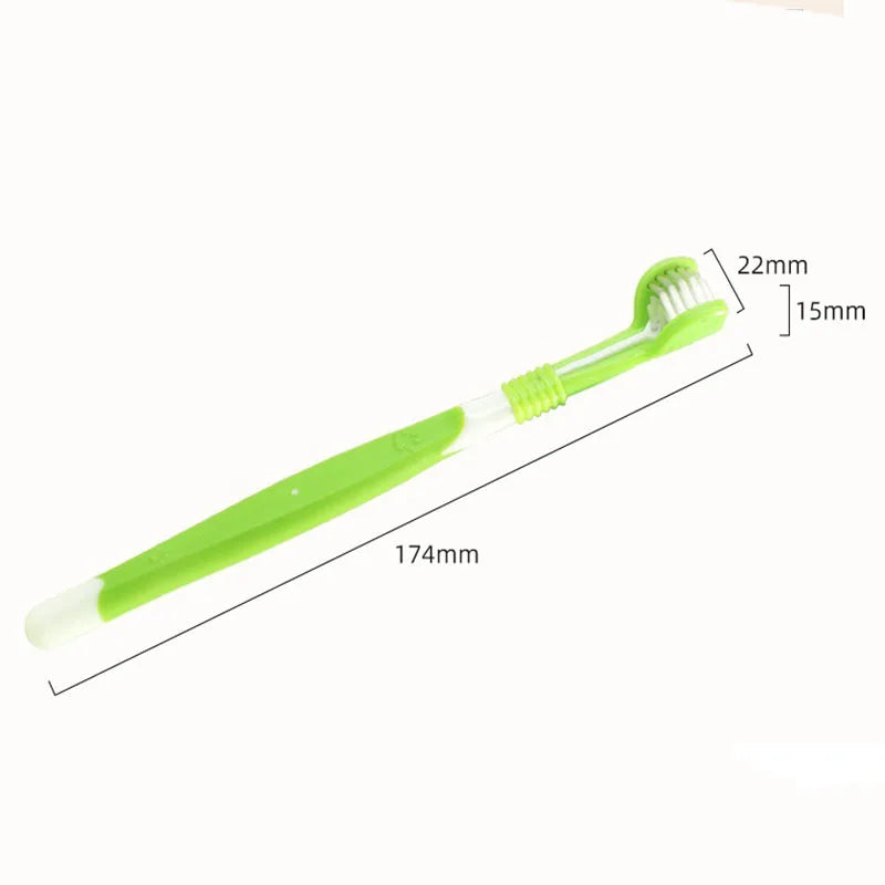 3-Sided Pet Toothbrush Dog Plastic Toothbrush Removing Tartar Cleaning Mouth Pet Care Cat Cleaning Mouth Dog Accessories