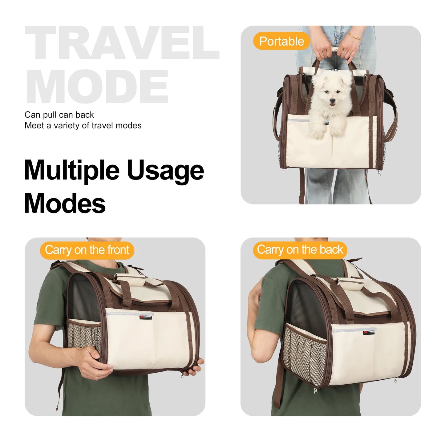 Large Dog Carrier Backpack for Pets Up to 9KG Travel