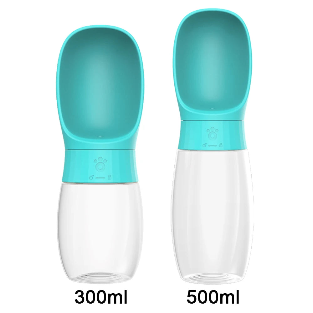 Portable Travel Pet Water Bottle with Integrated Drinking Bowl