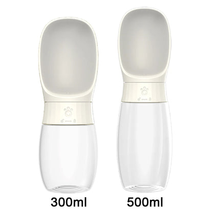 Portable Travel Pet Water Bottle with Integrated Drinking Bowl