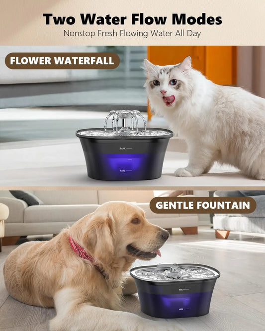 2.5L USB Automatic Pet Water Fountain for Cats and Dogs