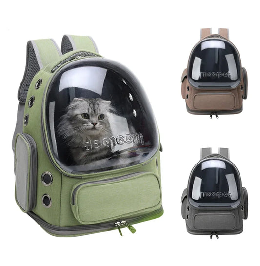 Transparent Pet Carrier Backpack for Cats and Small Dogs