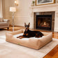 Extra Large Orthopedic Dog Bed with Soft Calming Bolster