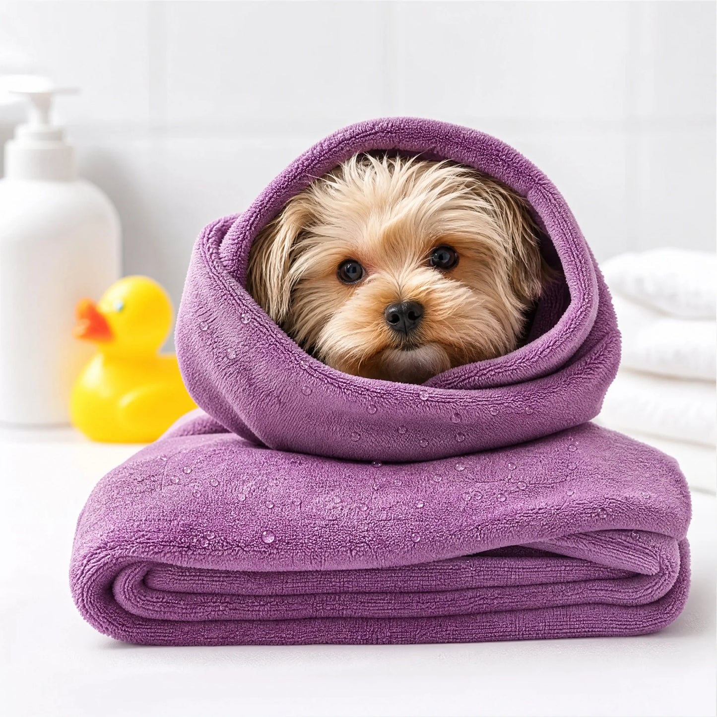 Super Absorbent Microfiber Pet Towels for Dogs and Cats