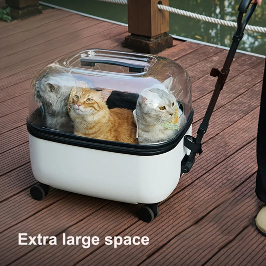 Panoramic Pet Carrier with 360-Degree Visibility for Travel