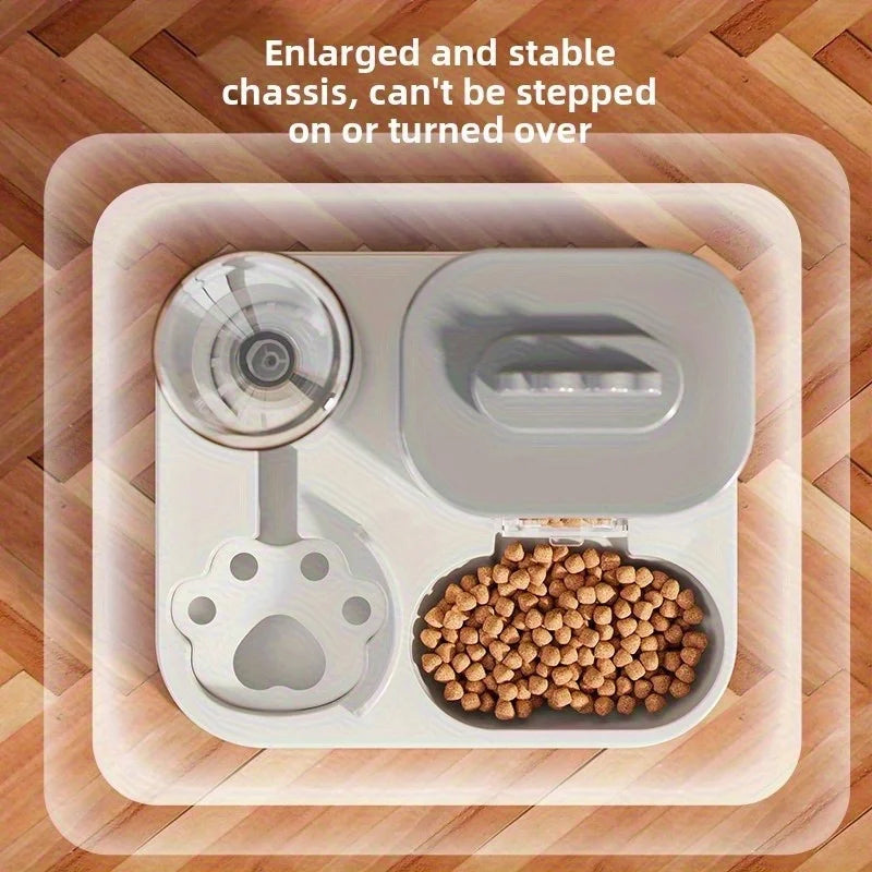 2-in-1 Automatic Pet Feeder and Water Dispenser for Dogs Cats