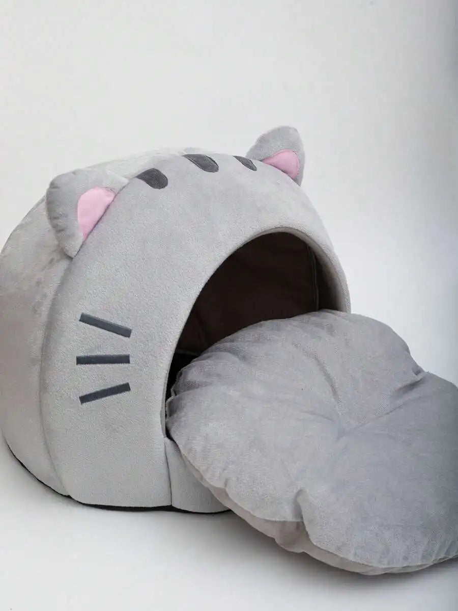 Cute Soft Cat Bed House for Small Medium Large Cats