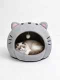 Cute Soft Cat Bed House for Small Medium Large Cats