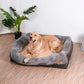 Super Soft Orthopedic Dog Bed with Bolster and Removable Cover