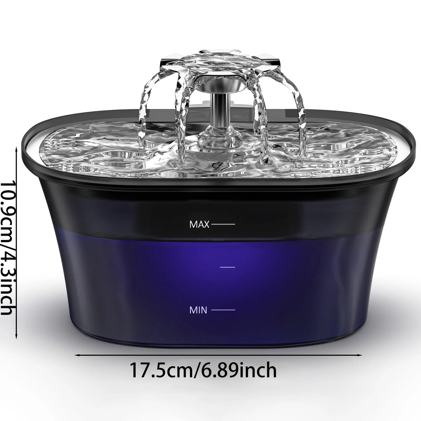 2.5L USB Automatic Pet Water Fountain for Cats and Dogs