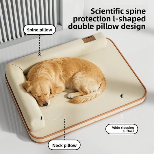 Large Dog Bed with Soft Cushion for Dogs and Cats