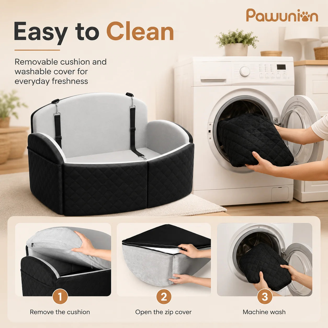 Memory Foam Dog Car Seat for Medium and Large Dogs