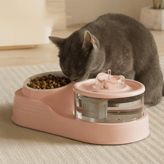 2-in-1 Automatic Pet Water Fountain with Filter