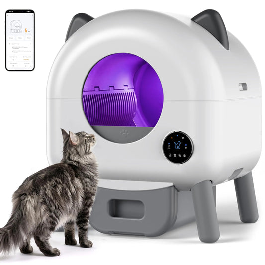 72L Automatic Self-Cleaning Cat Litter Box with App Control