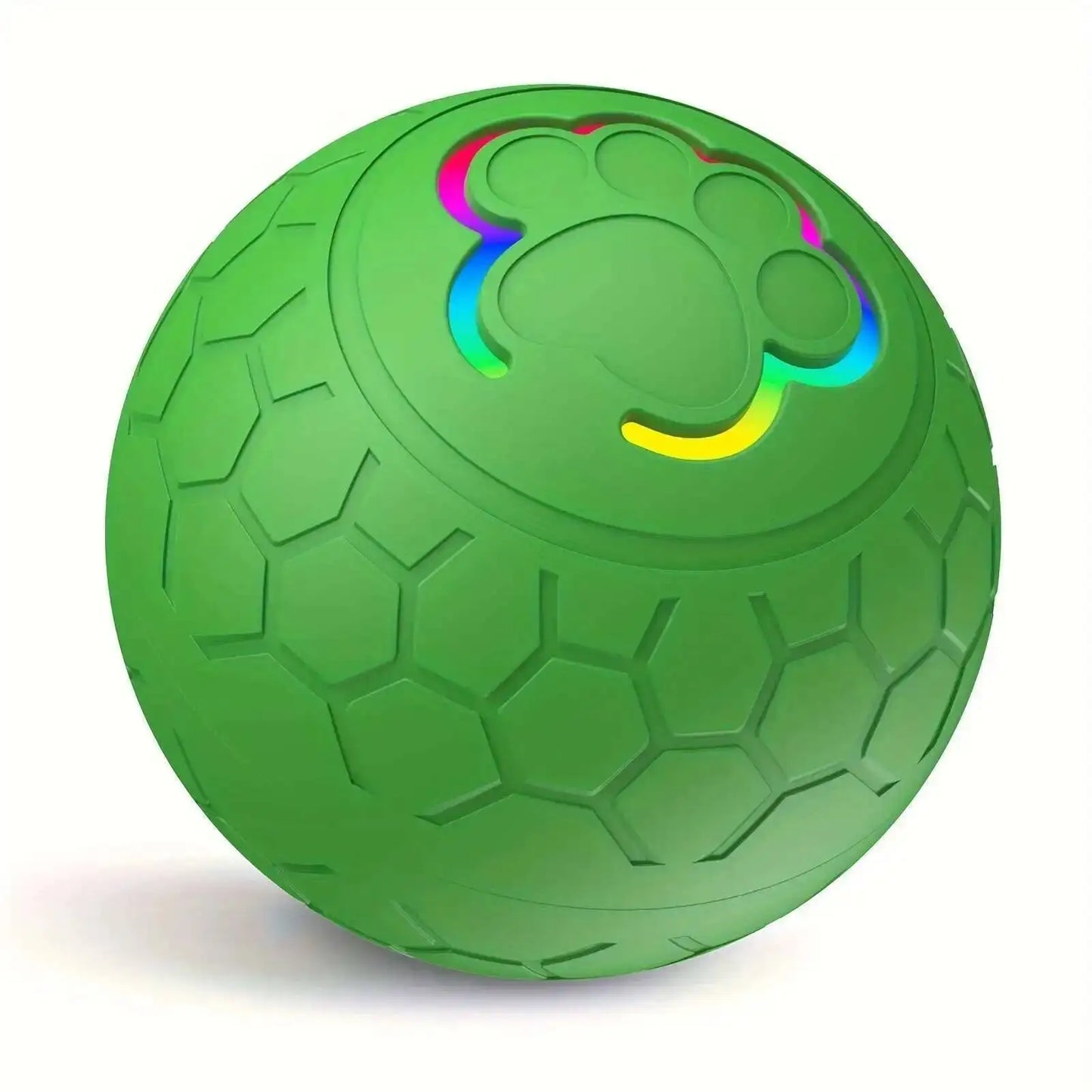 Smart Interactive Dog Toy Ball with USB Rolling RGB Lights