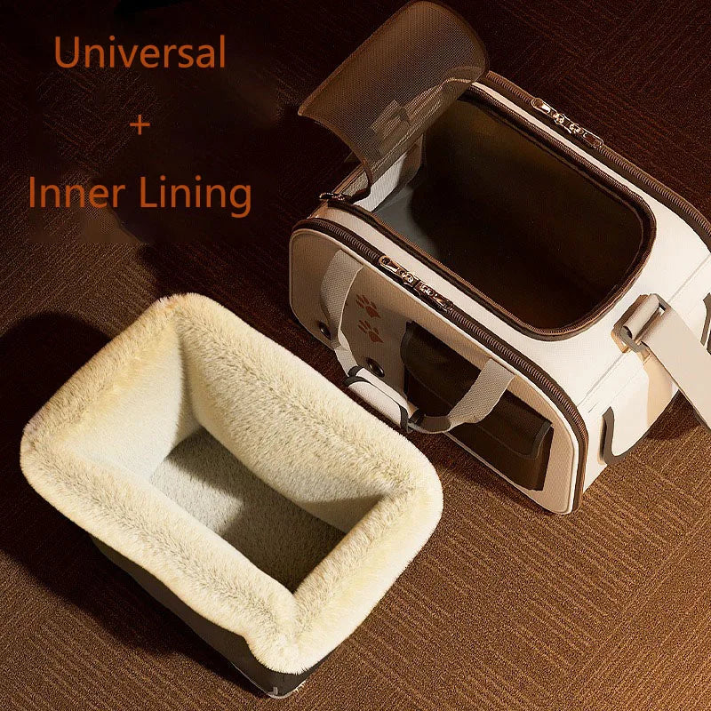 Foldable Portable Pet Carrier Shoulder Bag for Small Dogs Cats