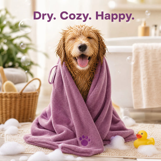 Super Absorbent Microfiber Pet Towels for Dogs and Cats