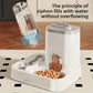 2-in-1 Automatic Pet Feeder and Water Dispenser for Dogs Cats