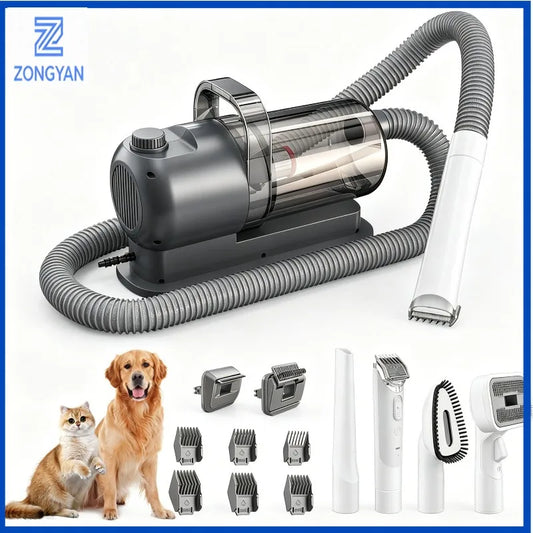 All-in-One Pet Grooming Vacuum Kit for Dogs and Cats