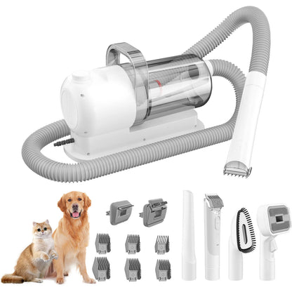 All-in-One Pet Grooming Vacuum Kit for Dogs and Cats