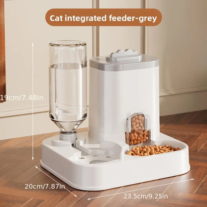 2-in-1 Automatic Pet Feeder and Water Dispenser for Dogs Cats