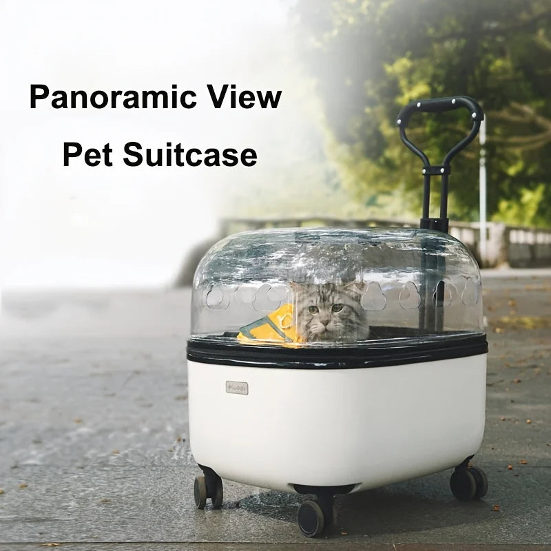 Panoramic Pet Carrier with 360-Degree Visibility for Travel