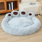 Bear Paw Plush Pet Bed for Cats and Dogs All Seasons