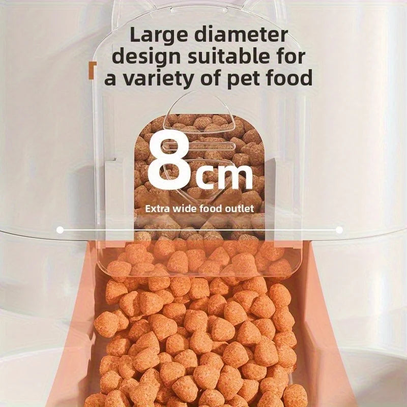 2-in-1 Automatic Pet Feeder and Water Dispenser for Dogs Cats